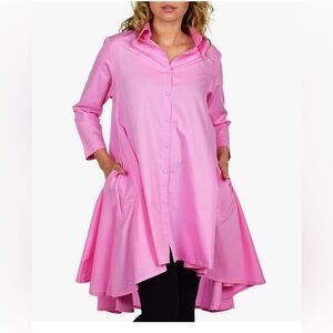 Pegasus  Pink Asymmetrical Tunic size 2X